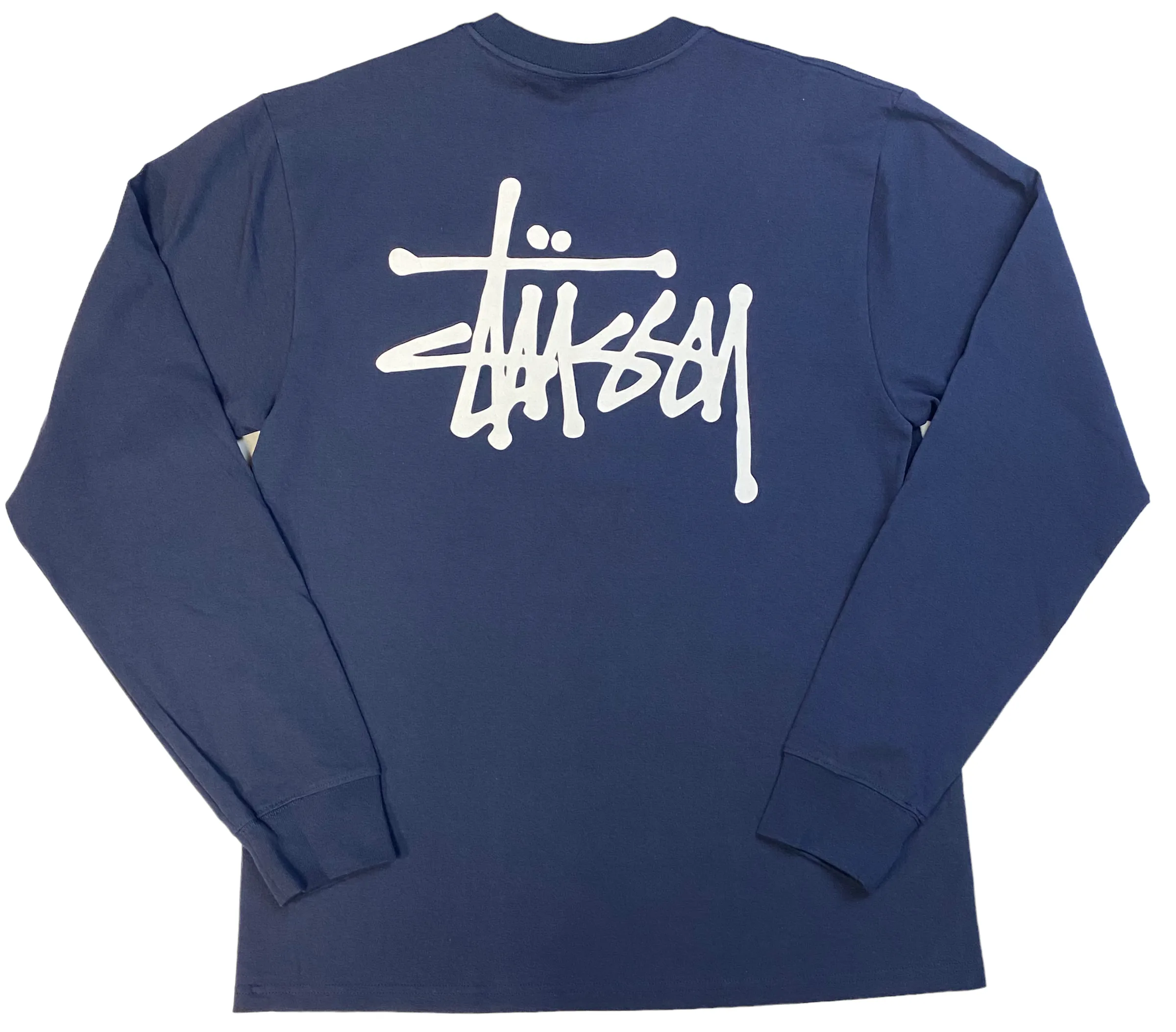 Stussy Mens Basic Long Sleeve T-Shirt - Black / White / Navy / Brick - [1994759]