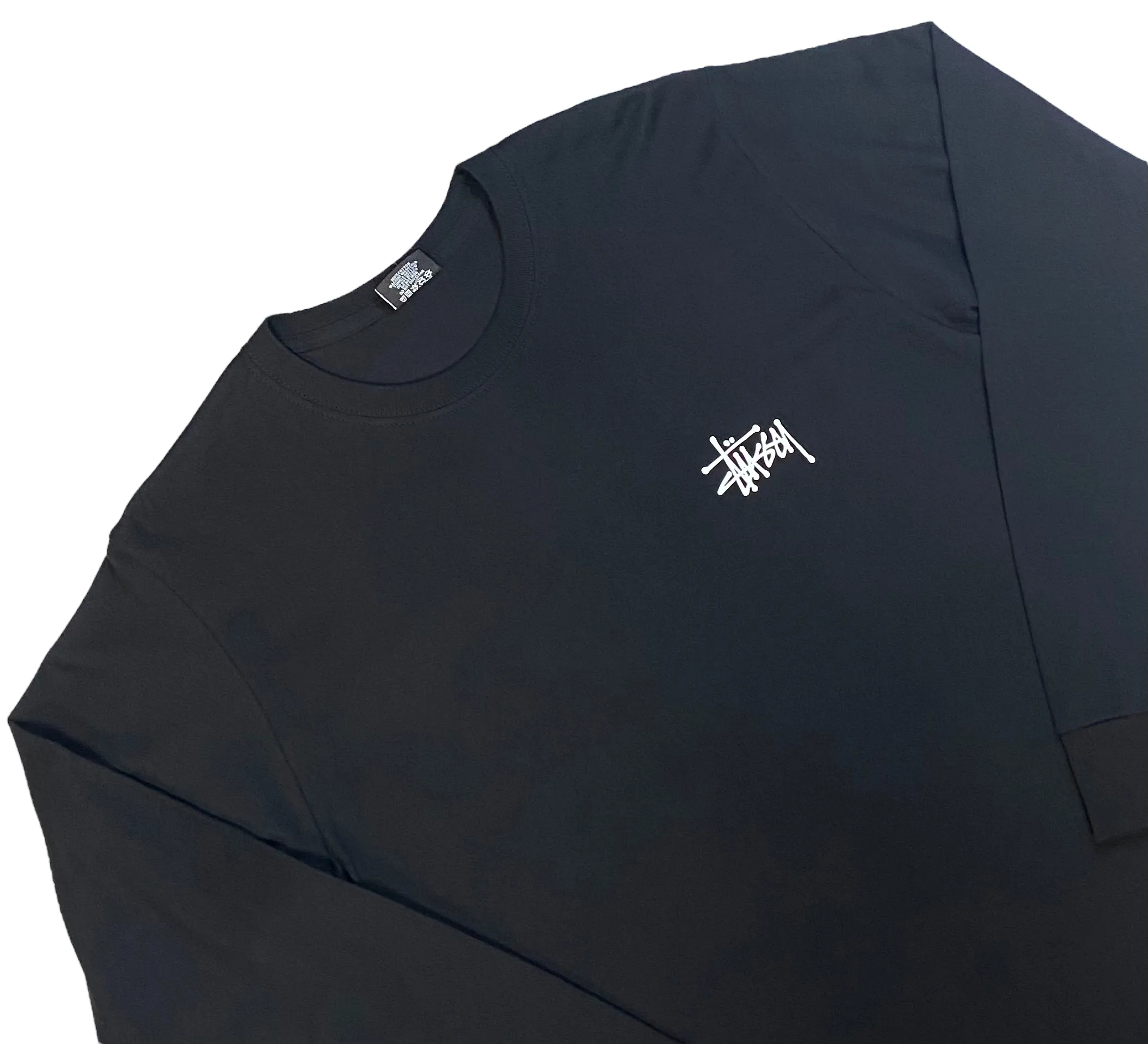 Stussy Mens Basic Long Sleeve T-Shirt - Black / White / Navy / Brick - [1994759]