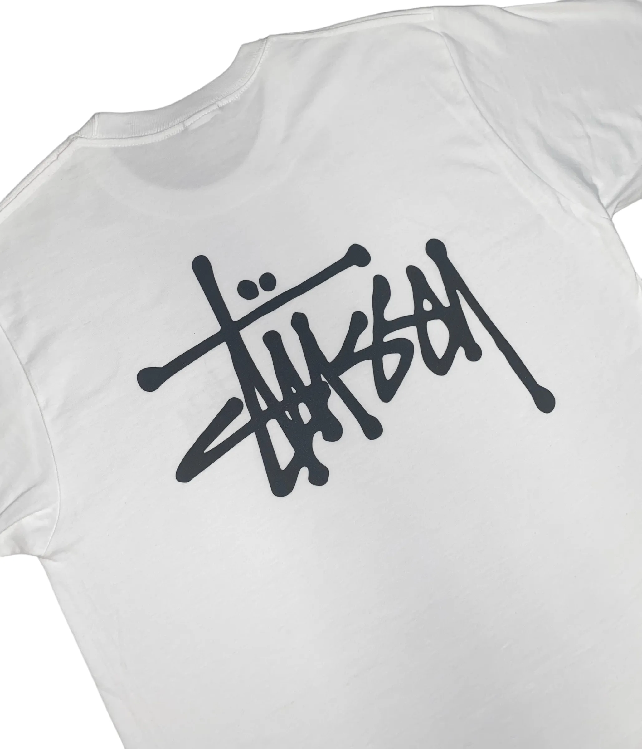 Stussy Mens Basic T-Shirt - Black / White - [1904649]