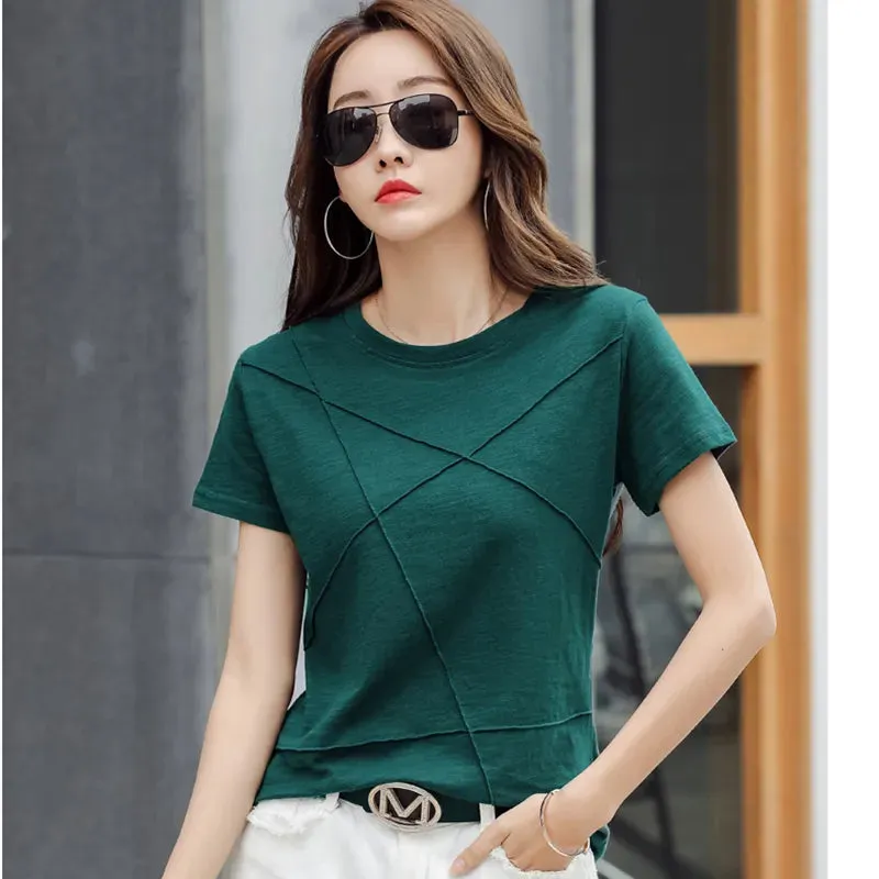 Summer Bamboo Cotton Women's T-Shirts