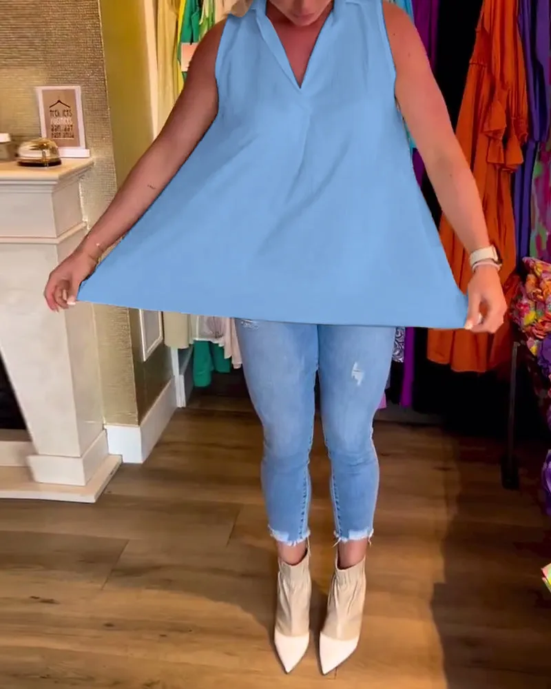 Talie - Casual Sleeveless Top