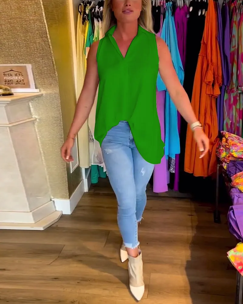 Talie - Casual Sleeveless Top