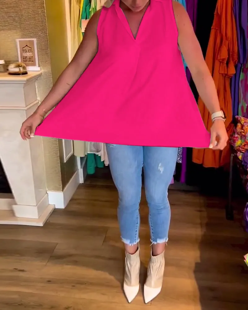 Talie - Casual Sleeveless Top