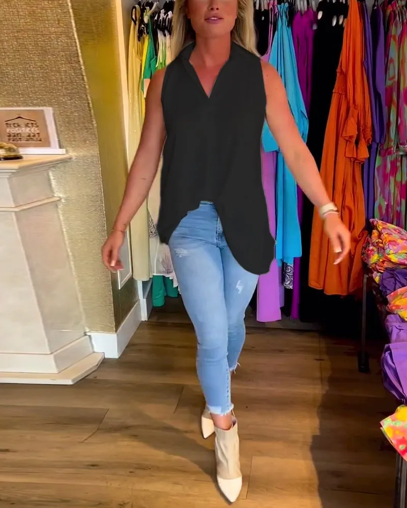 Talie - Casual Sleeveless Top