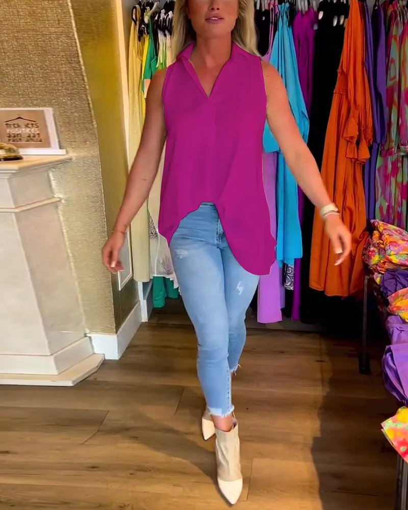 Talie - Casual Sleeveless Top