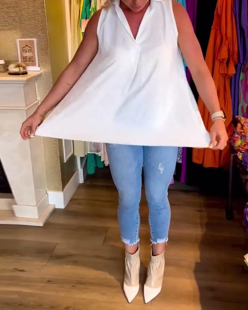 Talie - Casual Sleeveless Top