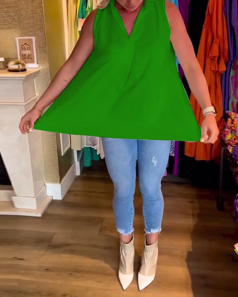 Talie - Casual Sleeveless Top