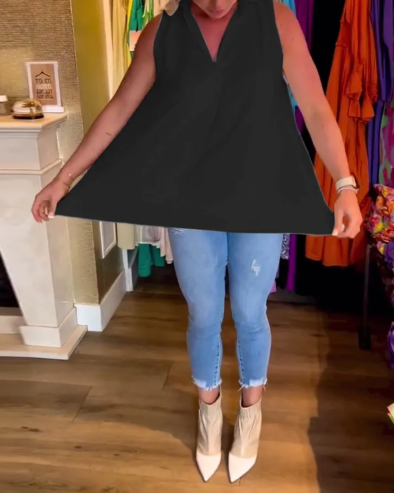 Talie - Casual Sleeveless Top