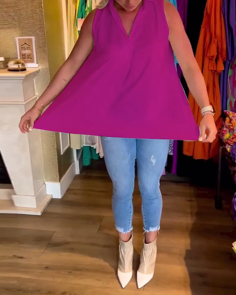 Talie - Casual Sleeveless Top
