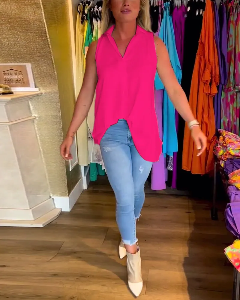 Talie - Casual Sleeveless Top