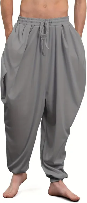 Tenna Teki Adult Casual Harem Pants, 100% Polyester, Loose Fit, Drawstring