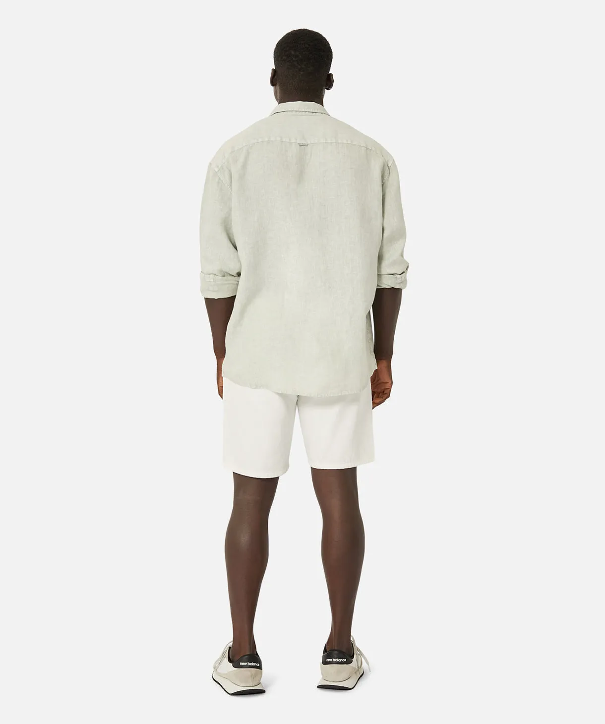 The Laverty L/s Linen Shirt - Cyan