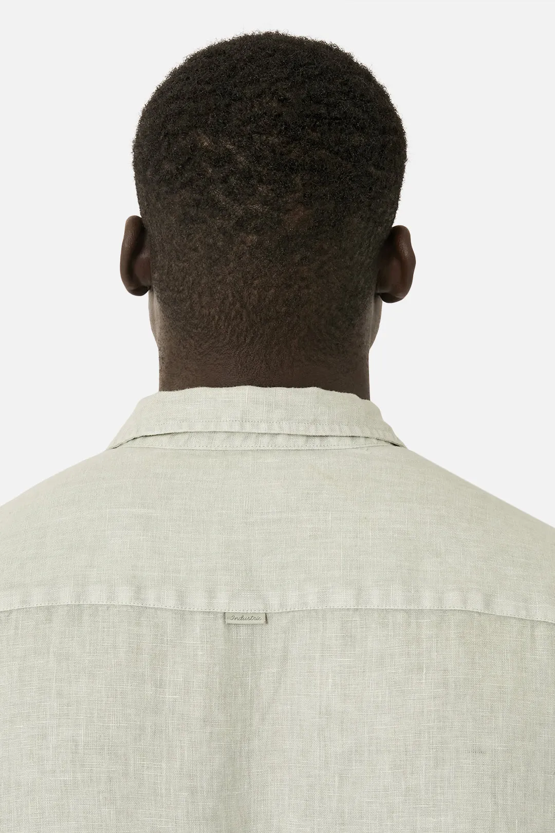 The Laverty L/s Linen Shirt - Cyan