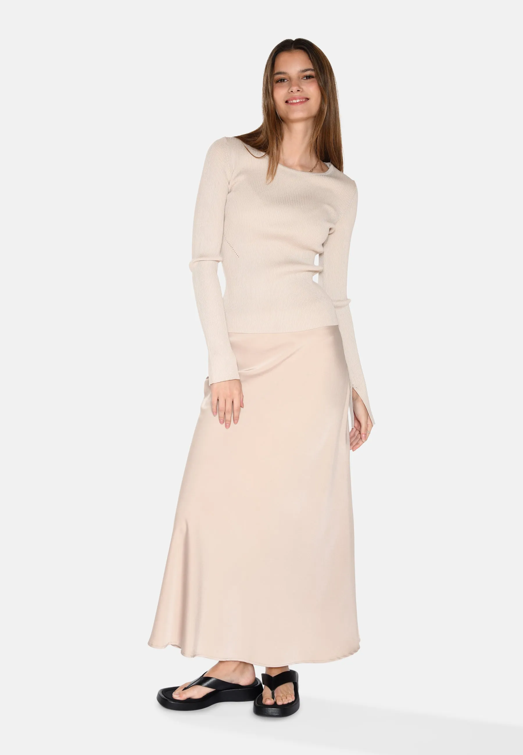 Twisti o-neck jumper 2679 - Castle Wall