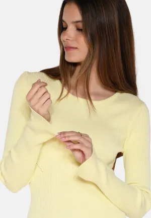 Twisti o-neck jumper 2679 - Pastel Yellow