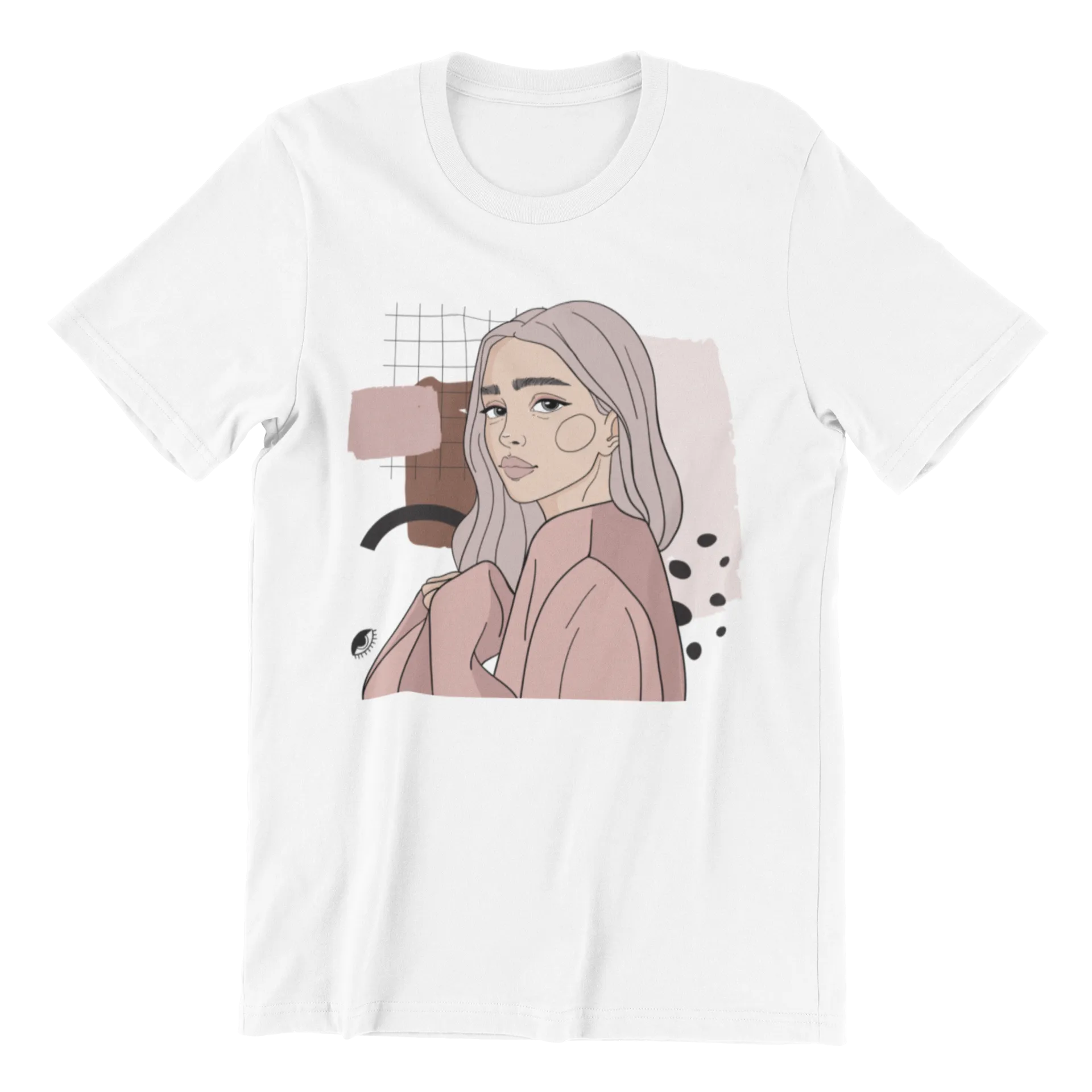 Unisex Organic Cotton T-shirt with Illustration - Whisperer