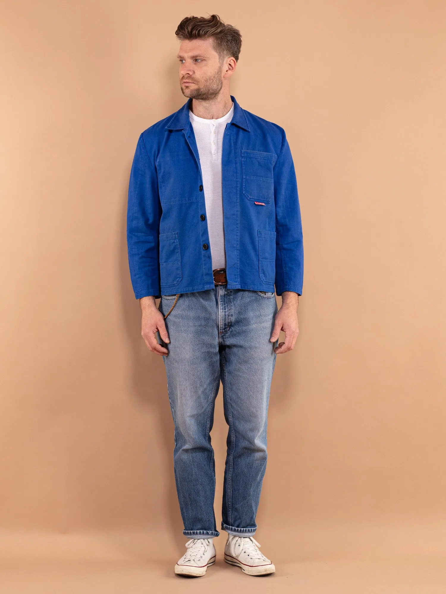 Vintage 70's Men Cropped Work Jacket