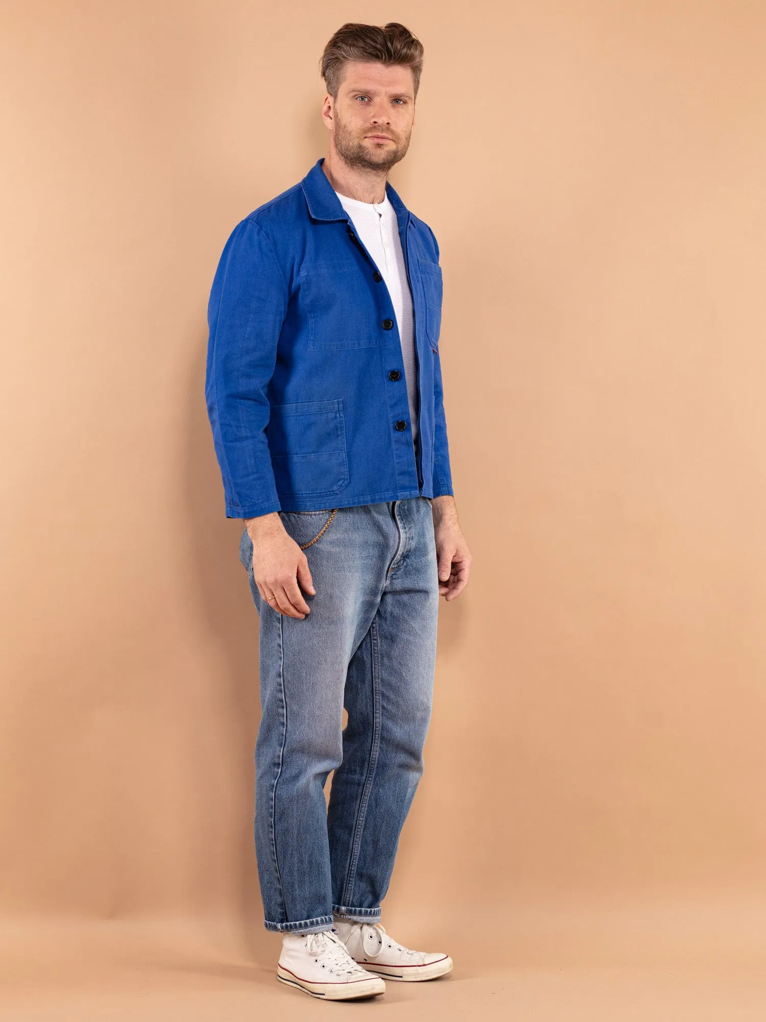 Vintage 70's Men Cropped Work Jacket