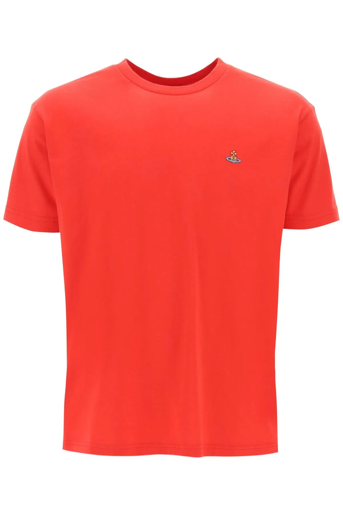 Vivienne westwood classic t-shirt with orb logo 3G010013J001MGO RED