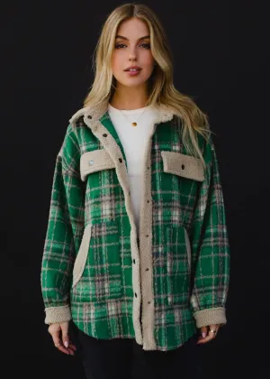 Westport Plaid Jacket in Green